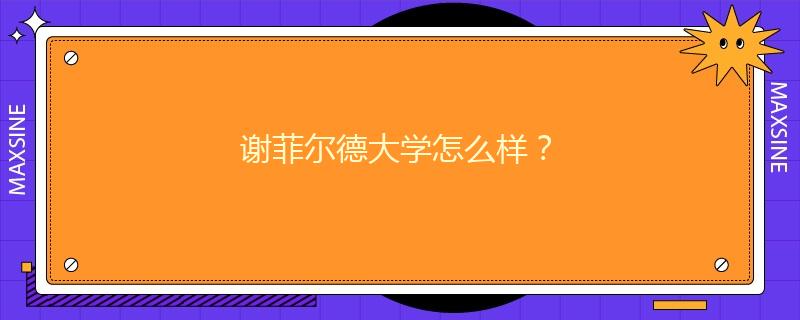 谢菲尔德大学怎么样？