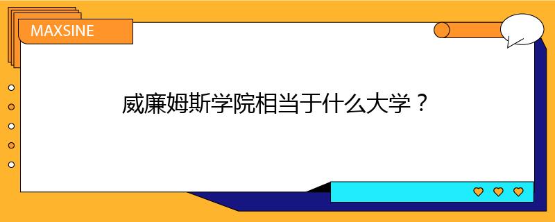 威廉姆斯学院相当于什么大学？